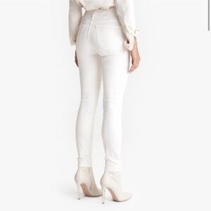 MOTHER The Looker Ankle Denim Skinny Jean Cream Puffs 25 White